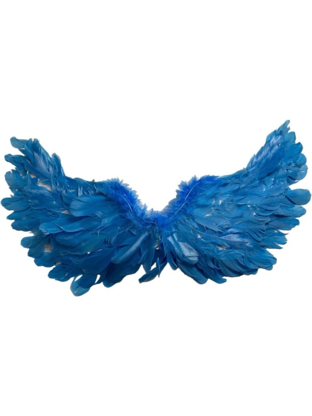Angel Wings with Headband Blue Feathers Real Halloween